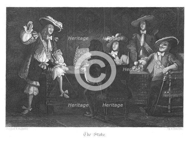 Scene from Old St Paul's by William Harrison Ainsworth, 1855. Artist: John Franklin