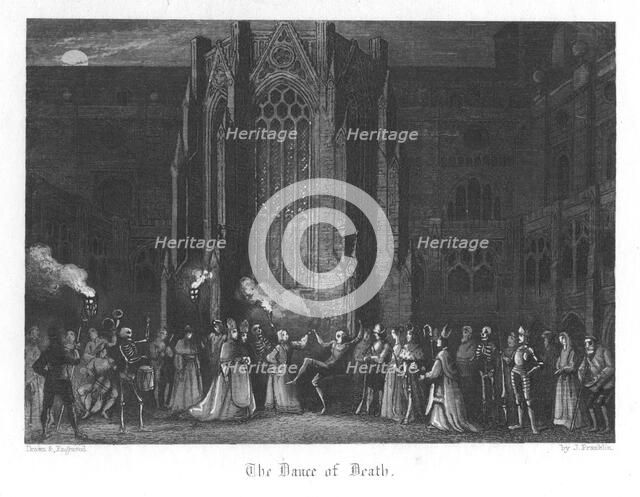 Scene from Old St Paul's by William Harrison Ainsworth, 1855. Artist: John Franklin