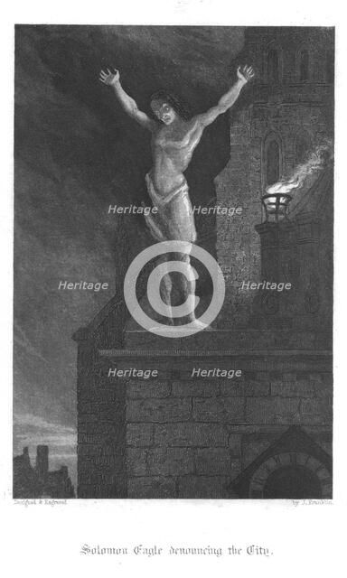 Scene from Old St Paul's by William Harrison Ainsworth, 1855. Artist: John Franklin