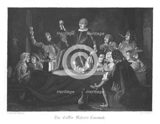 Scene from Old St Paul's by William Harrison Ainsworth, 1855. Artist: John Franklin