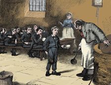 Scene from Oliver Twist by Charles Dickens, 1836. Artist: James Mahoney
