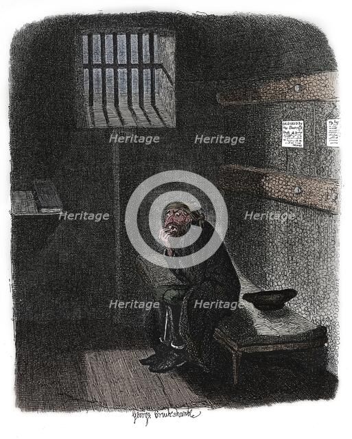 Scene from Oliver Twist by Charles Dickens, 1837. Artist: George Cruikshank.