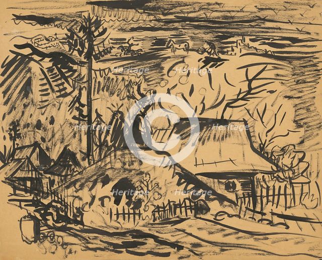 Scene from Orava, c1935. Creator: Arnold Peter Weisz-Kubincan.