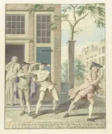 Scene from "Pefroen with the sheep head", 1734-1801. Creator: Jacobus Buys