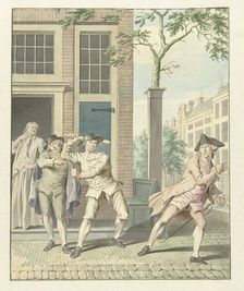 Scene from "Pefroen with the sheep head", 1734-1801. Creator: Jacobus Buys
