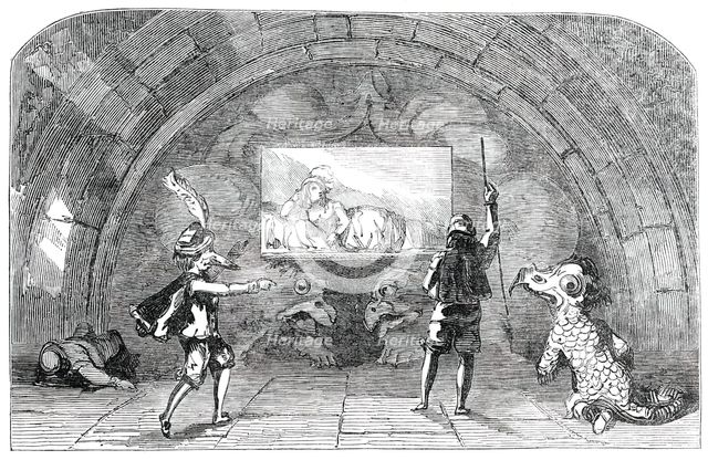 Scene from "Prince Dorus; or, The Romance of the Nose", 1850. Creator: Unknown.