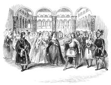 Scene from Ricci's new opera of "Corrado di Altamura", at Her Majesty's Theatre, 1844. Creator: Unknown