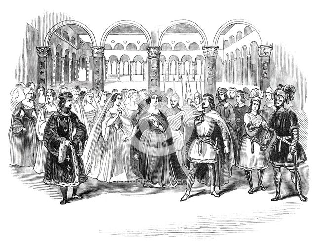 Scene from Ricci's new opera of "Corrado di Altamura", at Her Majesty's Theatre, 1844. Creator: Unknown.