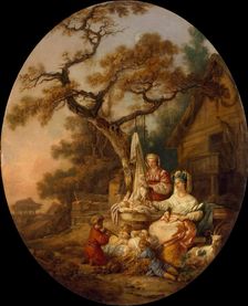 Scene from Russian Everyday Life, 1764. Creator: Jean Baptiste Le Prince
