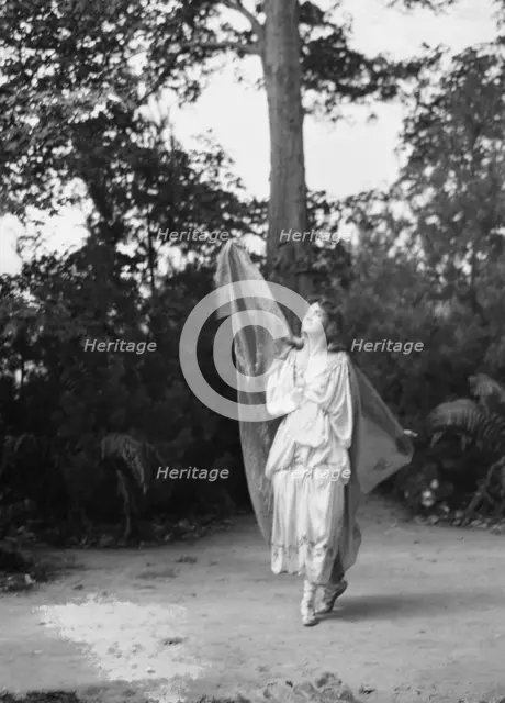 Scene from Sanctuary, A Bird Masque, by Percy MacKaye...Meriden Bird Club...New Hampshire, 1913. Creator: Arnold Genthe.