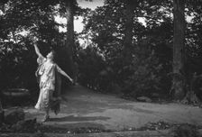 Scene from Sanctuary, A Bird Masque, by Percy MacKaye...Meriden Bird Club...New Hampshire, 1913. Creator: Arnold Genthe
