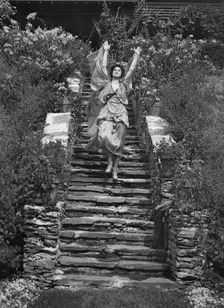 Scene from Sanctuary, A Bird Masque, by Percy MacKaye...Meriden Bird Club...New Hampshire, 1913. Creator: Arnold Genthe