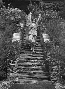 Scene from Sanctuary, A Bird Masque, by Percy MacKaye...Meriden Bird Club...New Hampshire, 1913. Creator: Arnold Genthe