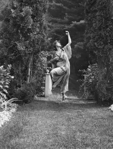 Scene from Sanctuary, A Bird Masque, by Percy MacKaye, in rehearsal for first...New Hampshire, 1913. Creator: Arnold Genthe