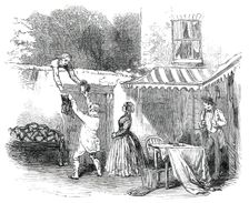 Scene from "Serve Him Right", at the Lyceum Theatre, 1850. Creator: Unknown