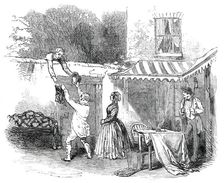 Scene from "Serve Him Right", at the Lyceum Theatre, 1850. Creator: Unknown