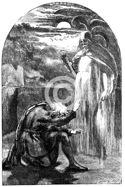 Scene from Shakespeare's Hamlet, 19th century. Artist: Unknown
