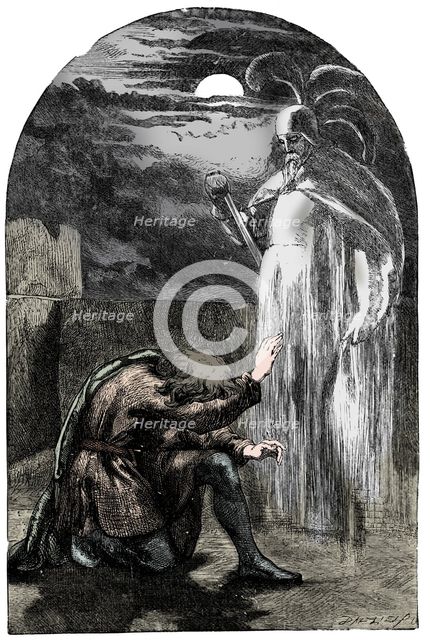 Scene from Shakespeare's Hamlet, 19th century. Artist: Unknown.