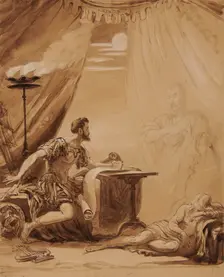 Scene From Shakespeare's "Julius Caesar": The Ghost Of Caesar Appears To Brutus, c1850. Creator: George Hayter