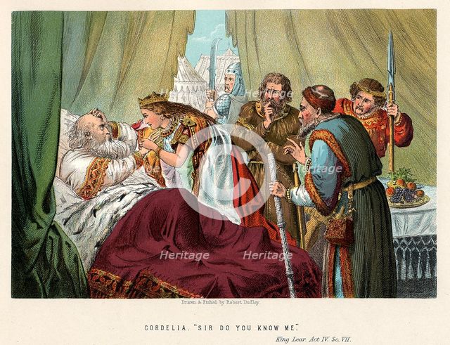 Scene from Shakespeare's King Lear, c1858. Artist: Robert Dudley