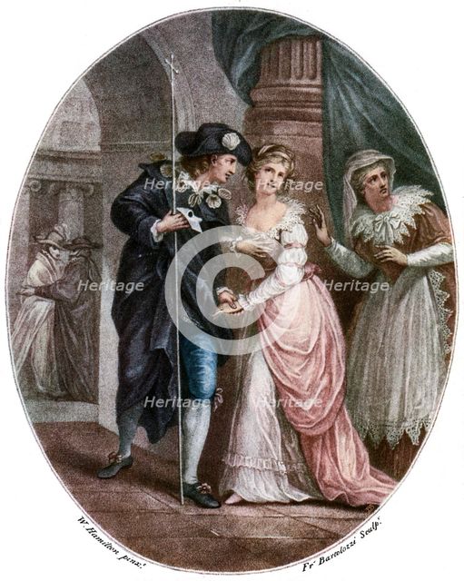Scene from Shakespeare's Romeo and Juliet. Artist: Francesco Bartolozzi