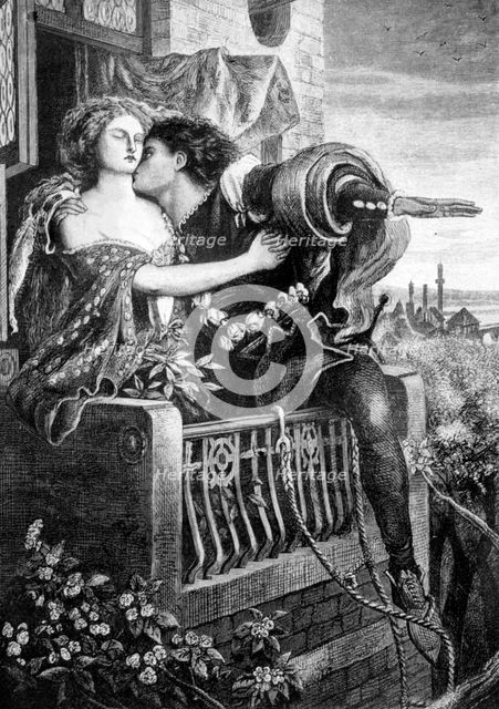 Scene from Shakespeare's Romeo and Juliet, c1860s. Artist: Ford Madox Brown