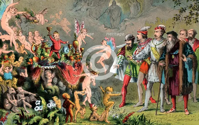 Scene from Shakespeare's The Tempest, 1856-1858. Artist: Robert Dudley