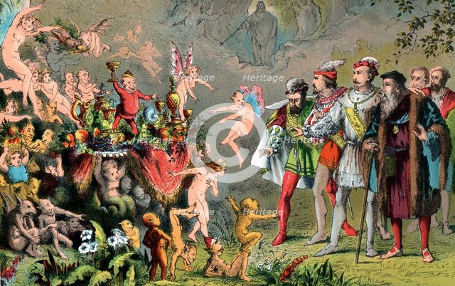 Scene from Shakespeare's The Tempest, 1856-1858. Artist: Robert Dudley