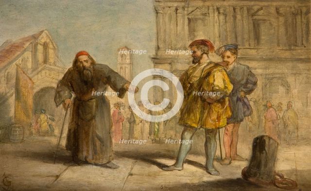 Scene From Shakespeare's The Merchant Of Venice, 1865.  Creator: Sir John Gilbert.