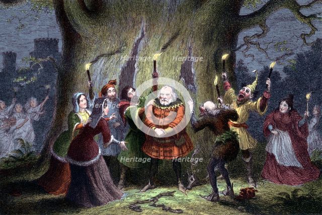 Scene from Shakespeare's The Merry Wives of Windsor, 1856-1858. Artist: Unknown