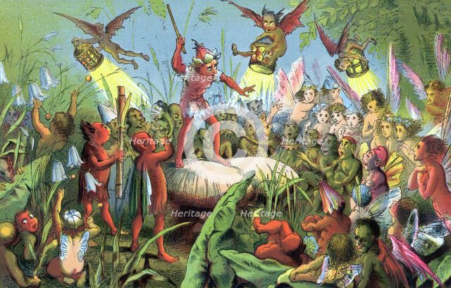 Scene from Shakespeare's A Midsummer Night's Dream, c1858. Artist: Unknown