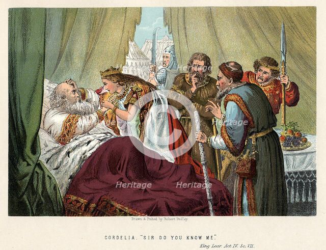 Scene from Shakespeare's King Lear, c1858. Artist: Robert Dudley