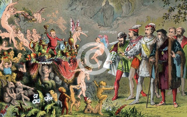 Scene from Shakespeare's The Tempest, 1856-1858. Artist: Robert Dudley