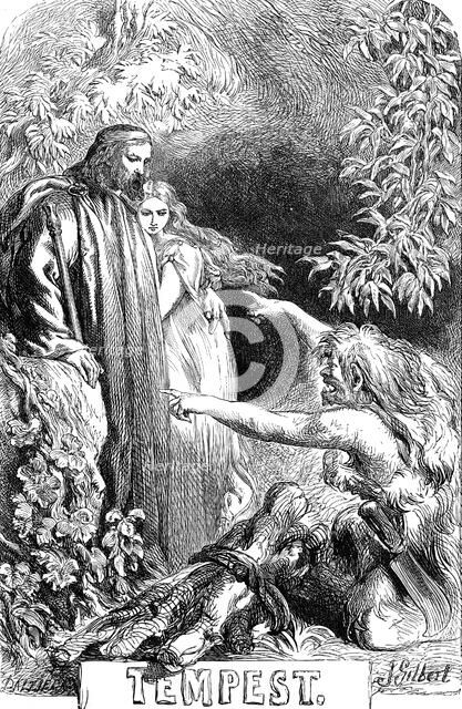 Scene from Shakespeare's The Tempest, 1856-1858. Artist: Sir John Gilbert