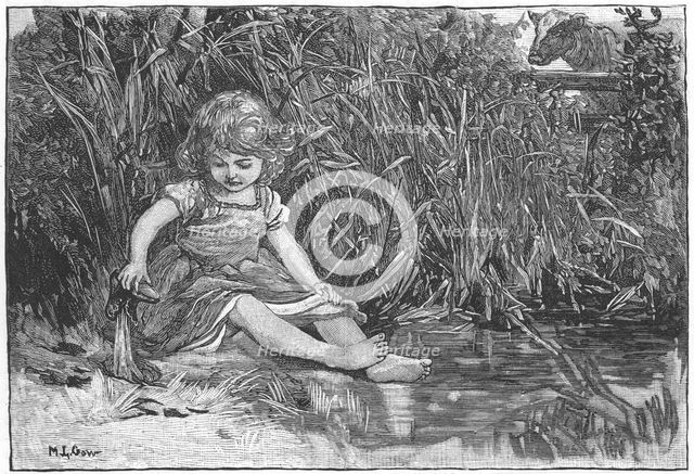 Scene from Silas Marner by George Eliot, 1882. Artist: Mary L Gow