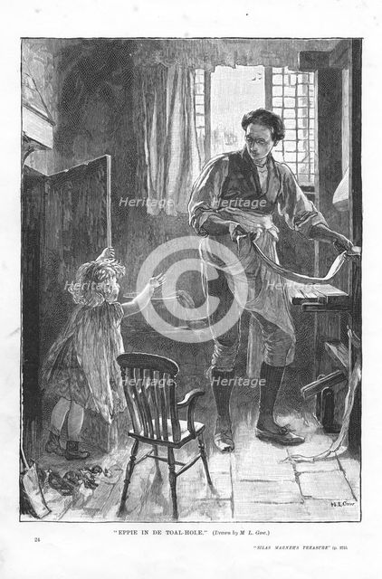 Scene from Silas Marner by George Eliot, 1882. Artist: Mary L Gow