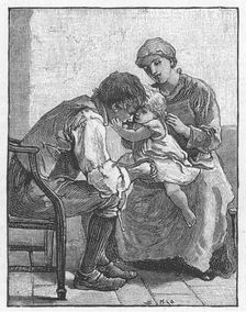 Scene from Silas Marner by George Eliot, 1882. Artist: Mary L Gow