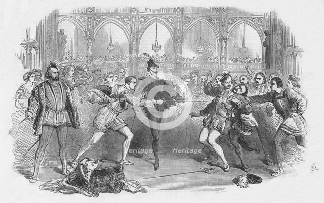 'Scene from Spohr's "Faust", at the Royal Italian Opera', 1852. Creator: Unknown.