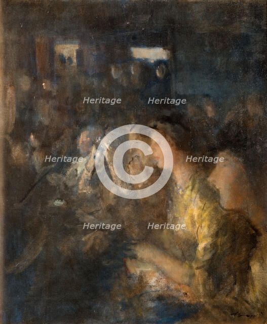 Scene In A Theatre, 1912. Creator: Walter Westley Russell.