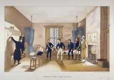 Scene in a barrack room at the Royal Military Academy, Woolwich, Kent, 1851. Artist: Anon
