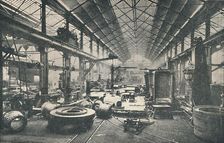 Scene in a Boiler-shop c1917