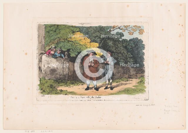 Scene in a Farce called The Quaker, December 22, 1783., December 22, 1783. Creator: Thomas Rowlandson.