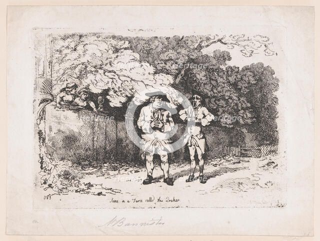 Scene in a Farce called The Quaker, December 22, 1783., December 22, 1783. Creator: Thomas Rowlandson.