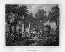 Scene in a German village, c1833. Creator: Unknown