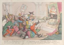 Scene in a New Pantomime to be Performed at the Theatre Royal Paris, April 12, 1815., April 12, 1815 Creator: Thomas Rowlandson