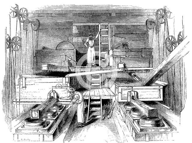 Scene in a Staffordshire pottery factory, c1851. Creator: Unknown.
