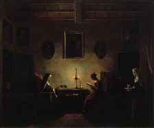 Scene in an Interior 19th century. Artist: Francois-Marius Granet