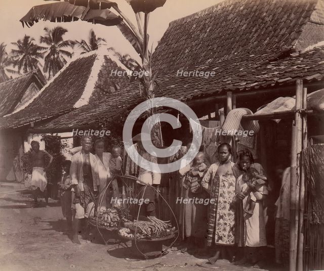 Scene in Batavia, 1860s-70s. Creator: Unknown.