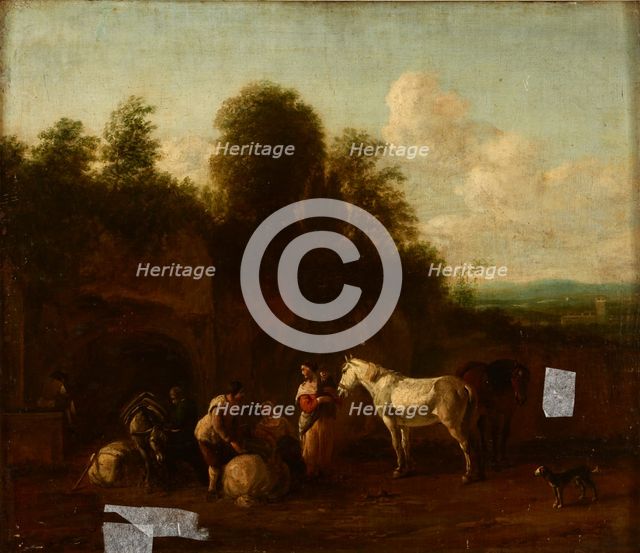 Scene in Front of the Grotto, around 1650. Creator: Unknown.