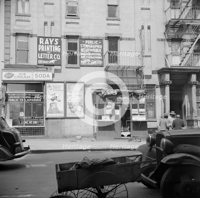 Scene in Harlem area, New York, 1943. Creator: Gordon Parks.